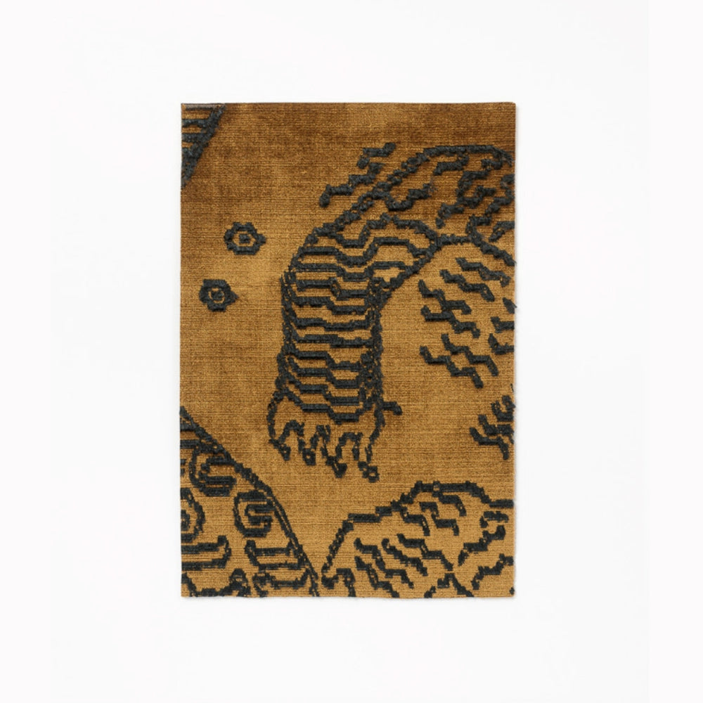 Dedar Milano Tiger Mountain Velvet Upholstery & Curtain Fabric | Luxury Jacquard Textile