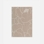 Mariaflora Mono No Aware Floral Upholstery & Curtain Fabric