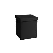 Liscio Storage Basket with Lid in Natural Recycled Leather