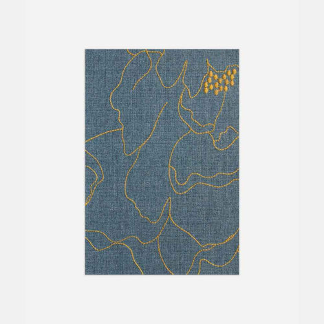 Mariaflora Mono No Aware Floral Upholstery & Curtain Fabric