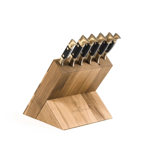 Oak knife block