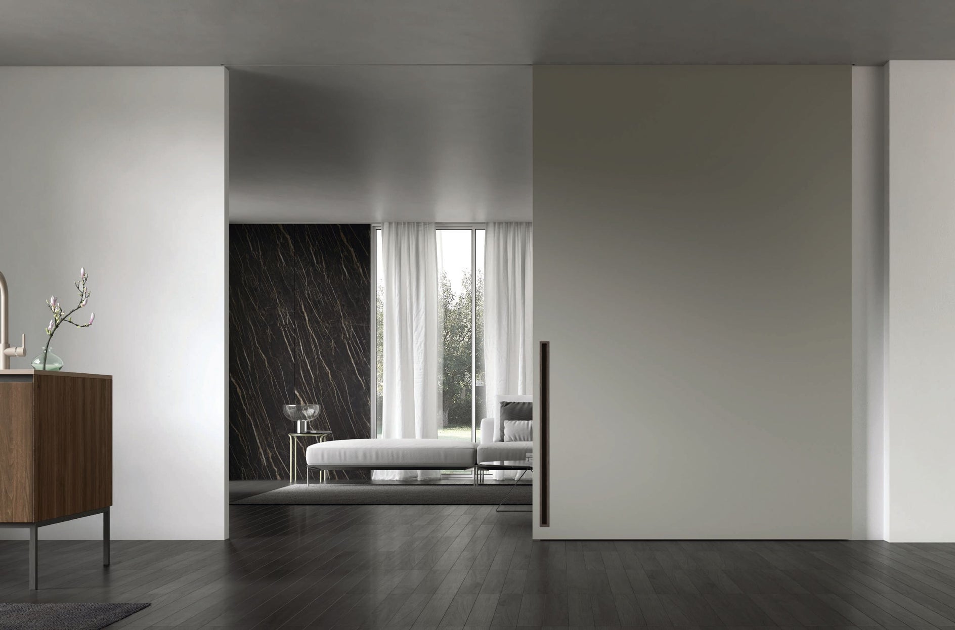 Bluinterni Italian Architectural Doors in Latvia, Lithuania & Estonia at Archideco Interior Gallery: hinged, pivot, sliding and flush-to-wall systems for projects across the Baltics.
