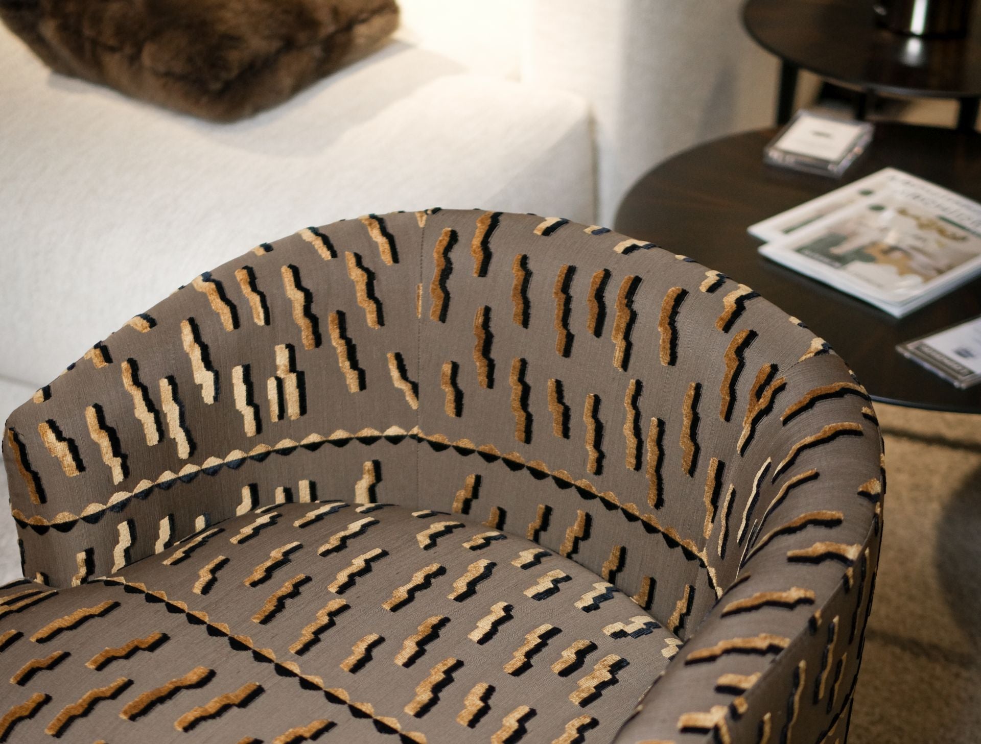 Dedar Milano upholstery and curtain fabric in Archideco Interior Gallery