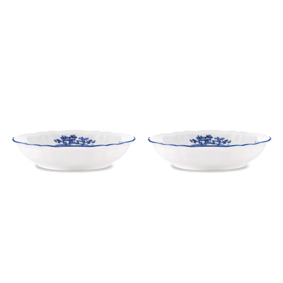 Bring refined artistry to everyday dining rituals with the Ginori 1735 Oriente Italiano Indaco soup bowls set of 2, handcrafted in Sesto Fiorentino, Italy. Fashioned from pure Italian porcelain, this elegant pair showcases an intricate indigo-blue botanical motif unfurling over a crisp white surface, celebrating the beauty of Eastern dining traditions through exquisite Florentine ceramic craftsmanship.