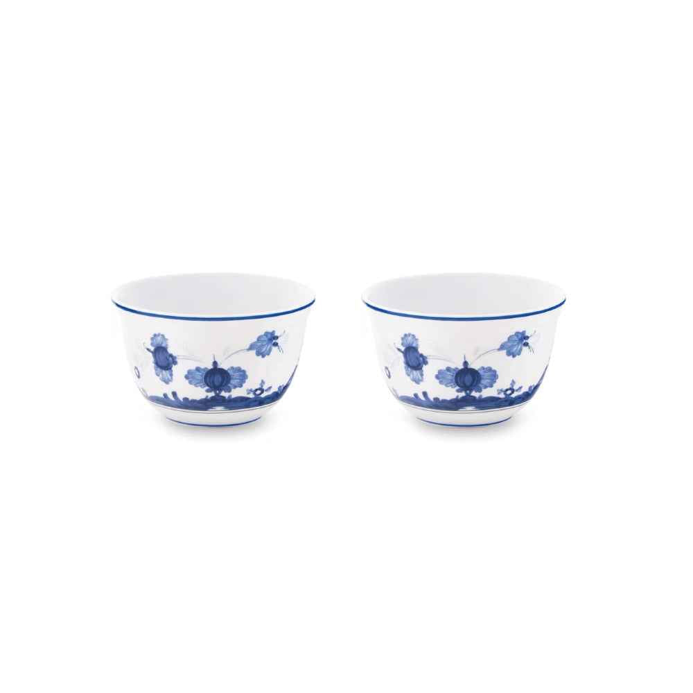 Ginori 1735 Oriente Italiano Indaco Rice Bowls (Set of 2) | Made in Italy