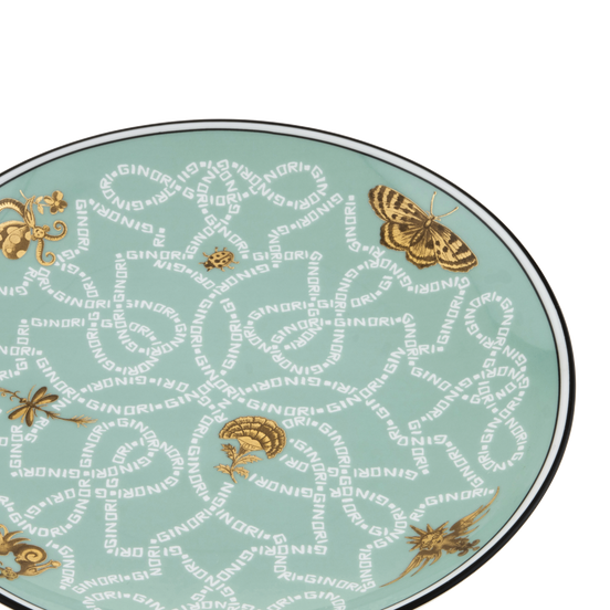 Ginori 1735 Arcadia Dinner Serving Set in Mint Green | Luxury Italian Porcelain Place Setting