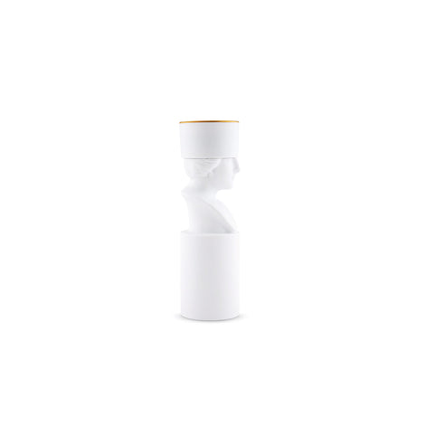 Discover the timeless elegance of the Il Letterato Pure White Porcelain Candleholder, a collectible home fragrance accessory from the exclusive LCDC Collection by designer Luca Nichetto. Crafted from fine white porcelain, this luxury candleholder combines Italian craftsmanship, artistic storytelling, and contemporary design to create a sophisticated decorative piece for refined interiors.