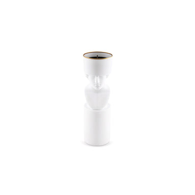 Discover the timeless elegance of the Il Letterato Pure White Porcelain Candleholder, a collectible home fragrance accessory from the exclusive LCDC Collection by designer Luca Nichetto. Crafted from fine white porcelain, this luxury candleholder combines Italian craftsmanship, artistic storytelling, and contemporary design to create a sophisticated decorative piece for refined interiors.