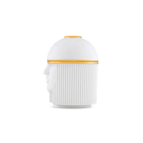 Ginori 1735 L'Amazzone Pure White porcelain diffuser holder at Archideco Interior Gallery