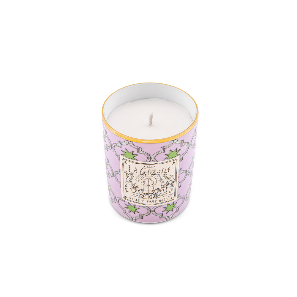 Embark on an imaginary journey to Morocco with the La Gazelle d'Or Scented Candle from the Profumi Luchino Collection by Ginori 1735. Inspired by British artist and designer Luke Edward Hall’s vision of a hidden retreat near the Atlas Mountains, this luxury home fragrance captures the beauty, mystery, and tranquility of Marrakech through an elegant floral and herbaceous scent.