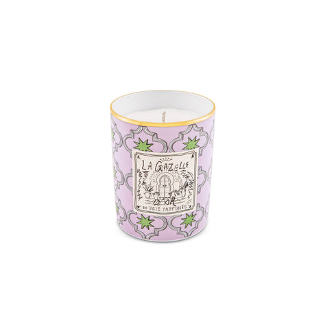 Embark on an imaginary journey to Morocco with the La Gazelle d'Or Scented Candle from the Profumi Luchino Collection by Ginori 1735. Inspired by British artist and designer Luke Edward Hall’s vision of a hidden retreat near the Atlas Mountains, this luxury home fragrance captures the beauty, mystery, and tranquility of Marrakech through an elegant floral and herbaceous scent.
