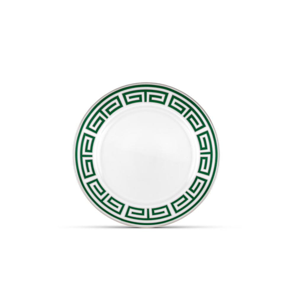 Bring timeless Italian elegance to your table with the&nbsp;Labirinto Emerald Green Porcelain Flat Plate by Ginori 1735, a refined piece from the iconic Labirinto Collection designed by Gio Ponti. Crafted from fine Italian porcelain, this luxury dinner plate combines exceptional craftsmanship with bold geometric design, creating a sophisticated focal point for any dining experience.