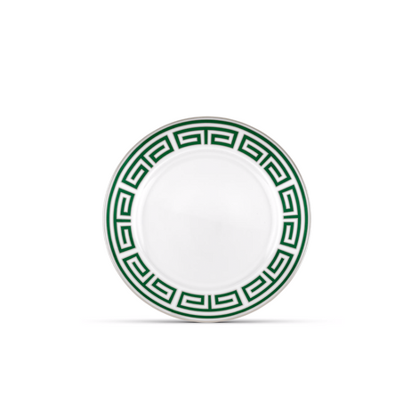 Bring timeless Italian elegance to your table with the&nbsp;Labirinto Emerald Green Porcelain Flat Plate by Ginori 1735, a refined piece from the iconic Labirinto Collection designed by Gio Ponti. Crafted from fine Italian porcelain, this luxury dinner plate combines exceptional craftsmanship with bold geometric design, creating a sophisticated focal point for any dining experience.