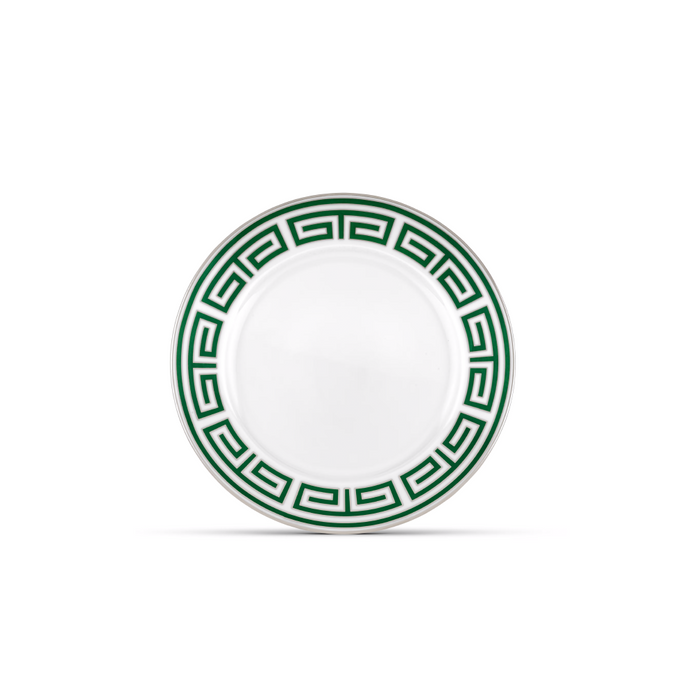 Bring timeless Italian elegance to your table with the&nbsp;Labirinto Emerald Green Porcelain Flat Plate by Ginori 1735, a refined piece from the iconic Labirinto Collection designed by Gio Ponti. Crafted from fine Italian porcelain, this luxury dinner plate combines exceptional craftsmanship with bold geometric design, creating a sophisticated focal point for any dining experience.