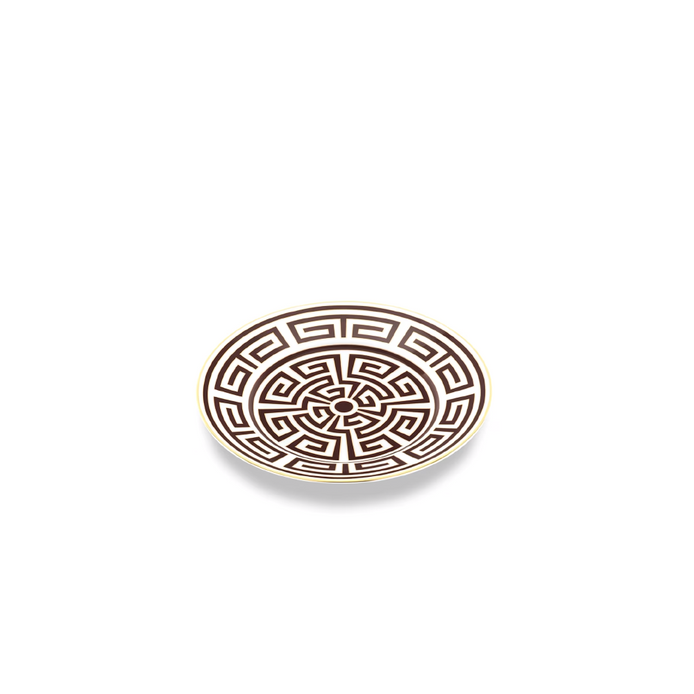 Serve desserts with timeless Italian elegance using the&nbsp;Labirinto Porcelain Dessert Plate by Ginori 1735, an exquisite piece from the iconic Labirinto Collection designed by Gio Ponti. Crafted from fine Italian porcelain, this luxury dessert plate combines exceptional craftsmanship with striking geometric design, transforming every sweet course into a refined dining experience.