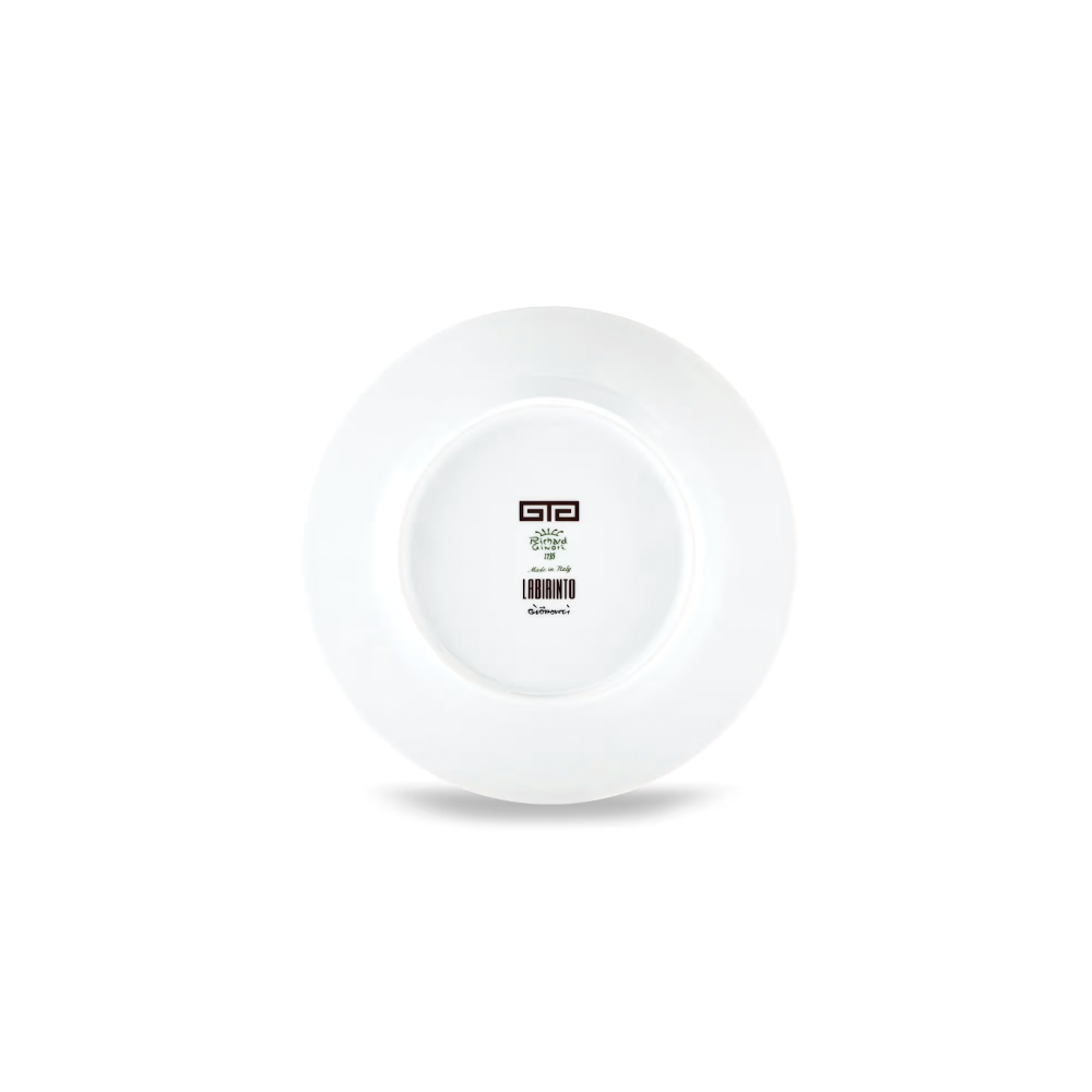 Serve desserts with timeless Italian elegance using the&nbsp;Labirinto Porcelain Dessert Plate by Ginori 1735, an exquisite piece from the iconic Labirinto Collection designed by Gio Ponti. Crafted from fine Italian porcelain, this luxury dessert plate combines exceptional craftsmanship with striking geometric design, transforming every sweet course into a refined dining experience.