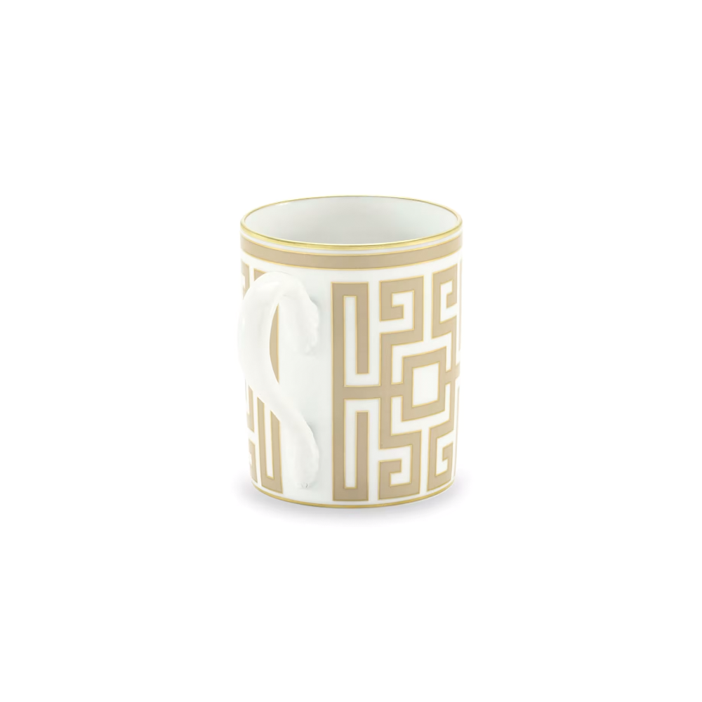 Transform your everyday coffee and tea moments into a refined design experience with the&nbsp;Labirinto Porcelain Mug by Ginori 1735, an elegant creation from the iconic Labirinto Collection designed by Gio Ponti. Crafted from fine Italian porcelain, this luxury mug combines sophisticated aesthetics, timeless geometry, and exceptional craftsmanship to bring elegance to every sip.
