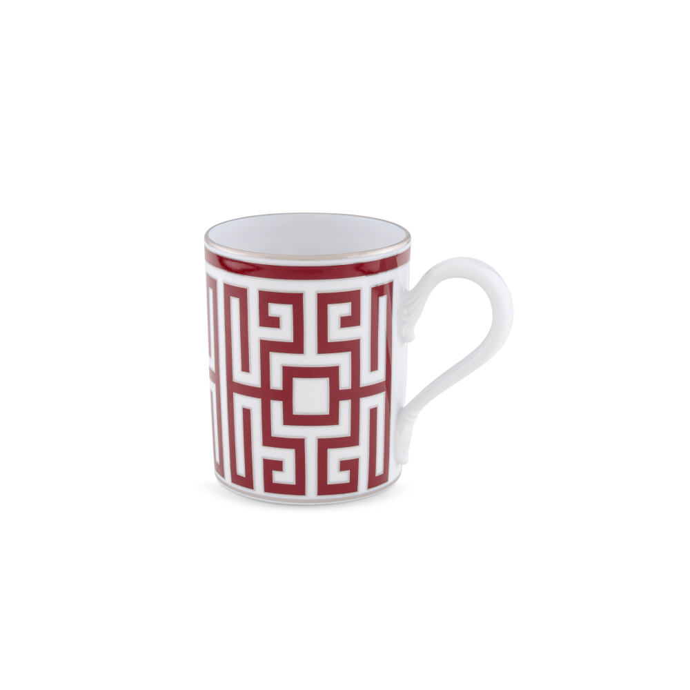 Enjoy every coffee or tea in timeless Italian style with the&nbsp;Labirinto Porcelain Mug by Ginori 1735, an elegant piece from the iconic Labirinto Collection designed by Gio Ponti. Expertly crafted from fine Italian porcelain, this luxury mug combines exceptional craftsmanship with bold geometric design, making it a sophisticated addition to any table or kitchen.