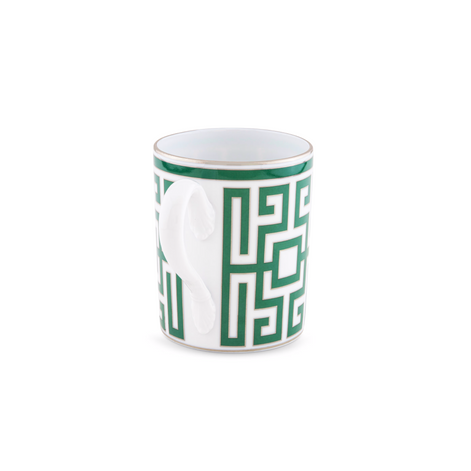 Enhance your daily coffee and tea rituals with the&nbsp;Labirinto Porcelain Mug by Ginori 1735, an elegant piece from the iconic Labirinto Collection designed by Gio Ponti. Expertly crafted from fine Italian porcelain, this luxury mug combines timeless craftsmanship with bold geometric artistry, making it a refined addition to any table or home.