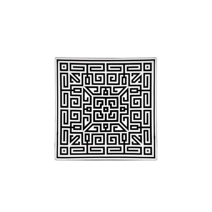 Ginori 1735 Labirinto Square Centerpiece – Nero