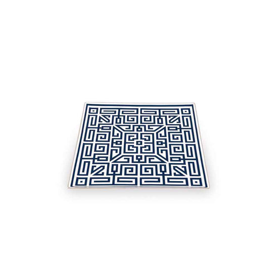 Ginori 1735 Labirinto Square Centerpiece – Zaffiro