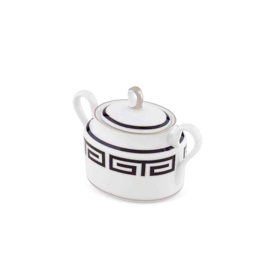 Ginori 1735 Labirinto Sugar Bowl – Nero