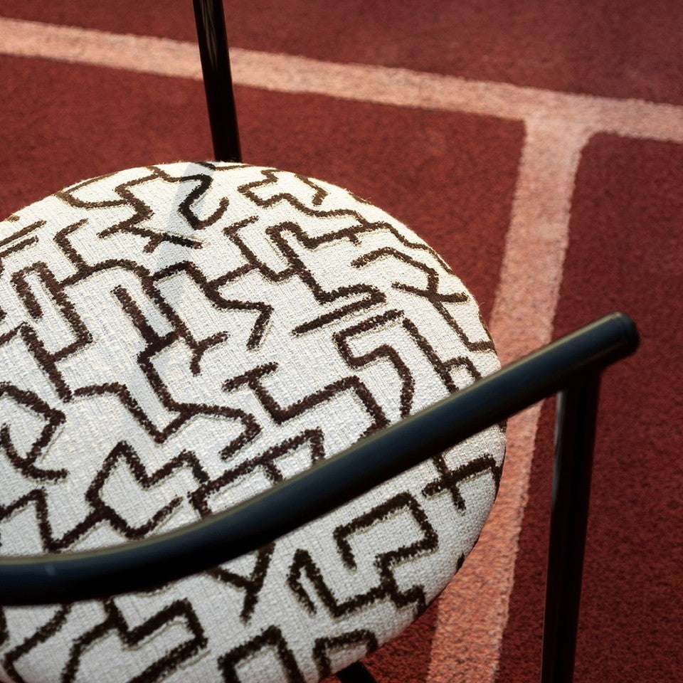 Grammelot by Dedar Milano | Luxury Italian Flock Printed Upholstery Fabric