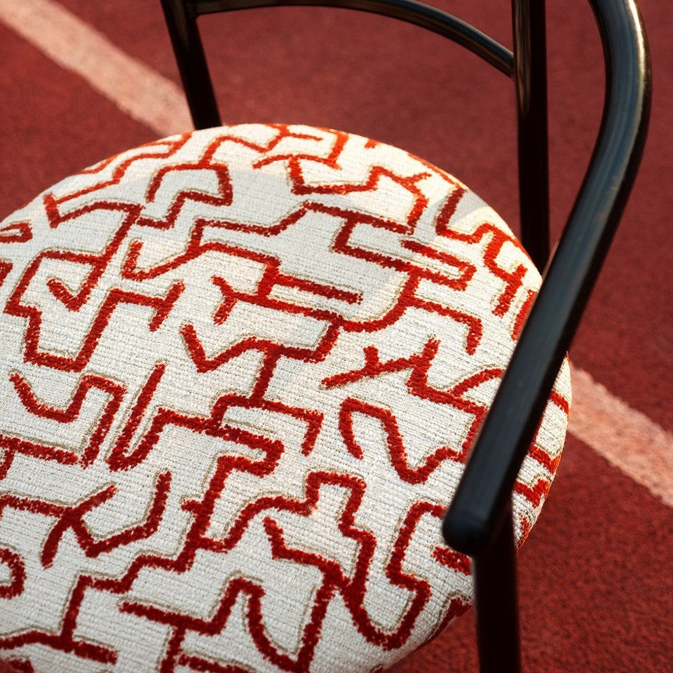 Grammelot by Dedar Milano | Luxury Italian Flock Printed Upholstery Fabric