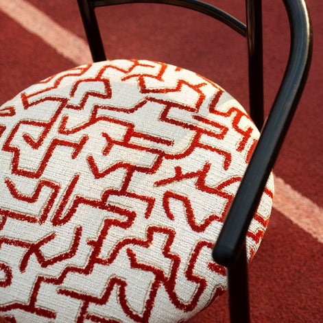 Grammelot by Dedar Milano | Luxury Italian Flock Printed Upholstery Fabric