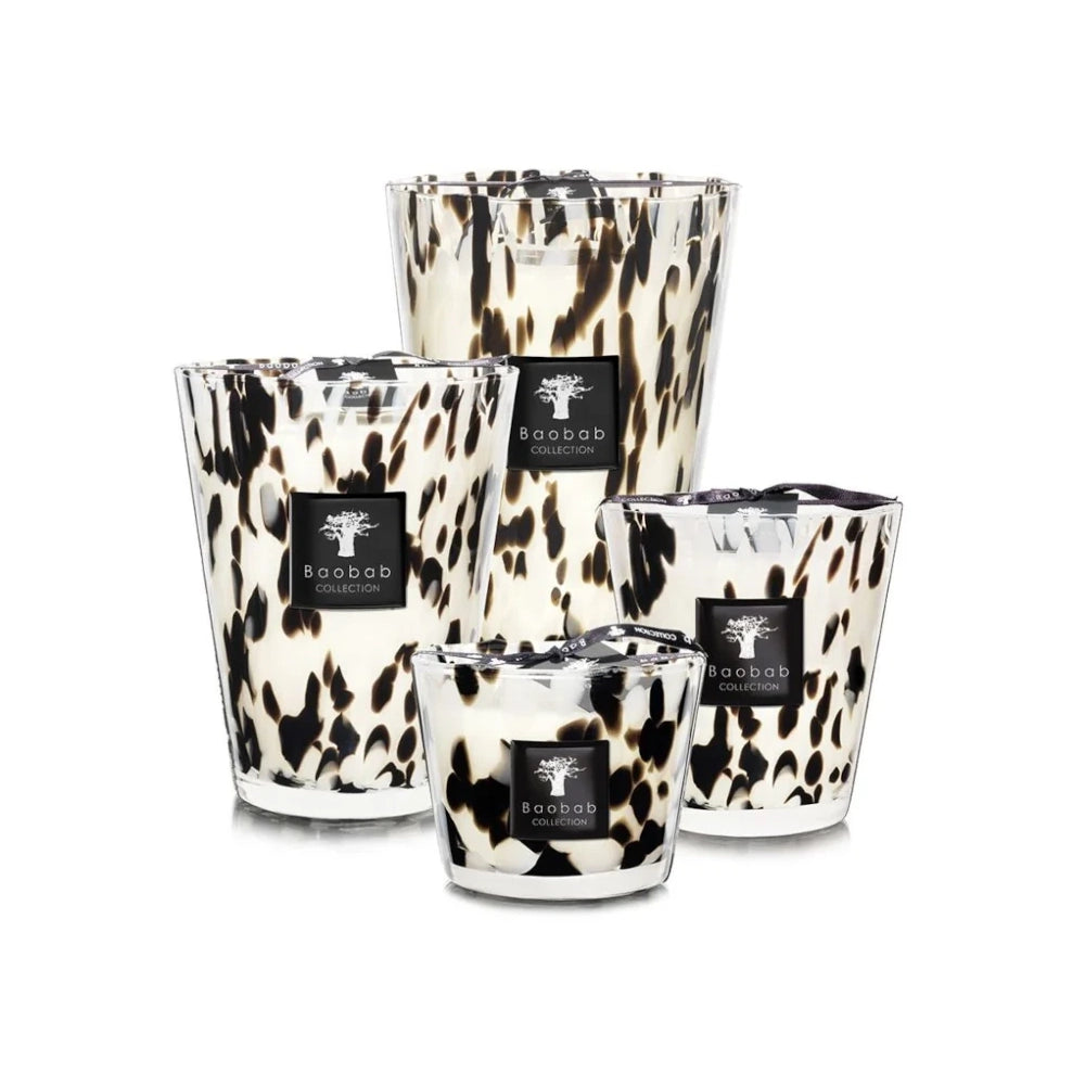 Scented Candle Pearls Black