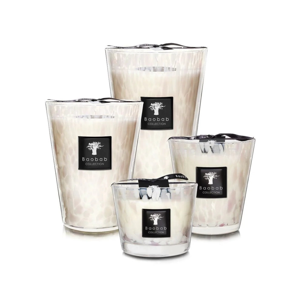Scented Candle Pearls White