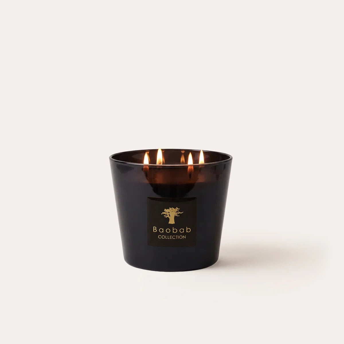 Limited edition Baobab Collection Encre de Chine scented candle with an elegant woody fragrance of sandalwood, vetiver, and smoky accords. Available in Max 10 and Max 16 sizes for sophisticated home fragrance and timeless interior décor. Archideco Interior Gallery | archideco-interior.com