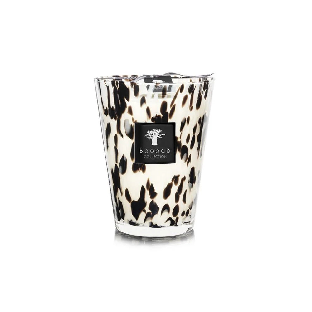 Scented Candle Pearls Black