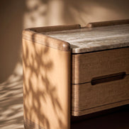 The Jacques Chest of Drawers by Medea 1905, designed as part of the Tara Bernerd for Medea 1905 Collection, combines a clean architectural silhouette with luxurious materials and carefully considered functional details.