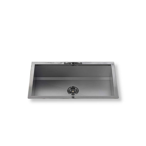 Top-mounted rectangular sink