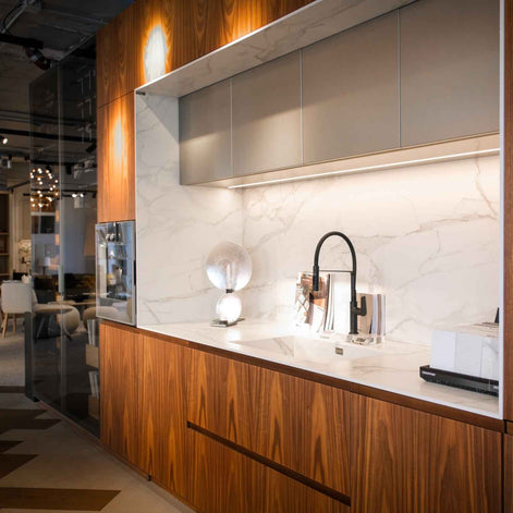 TM Italia Kitchen + Island with integrated appliances