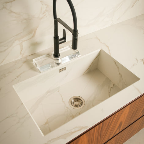 TM Italia Kitchen + Island with integrated appliances at Archideco Interior Gallery