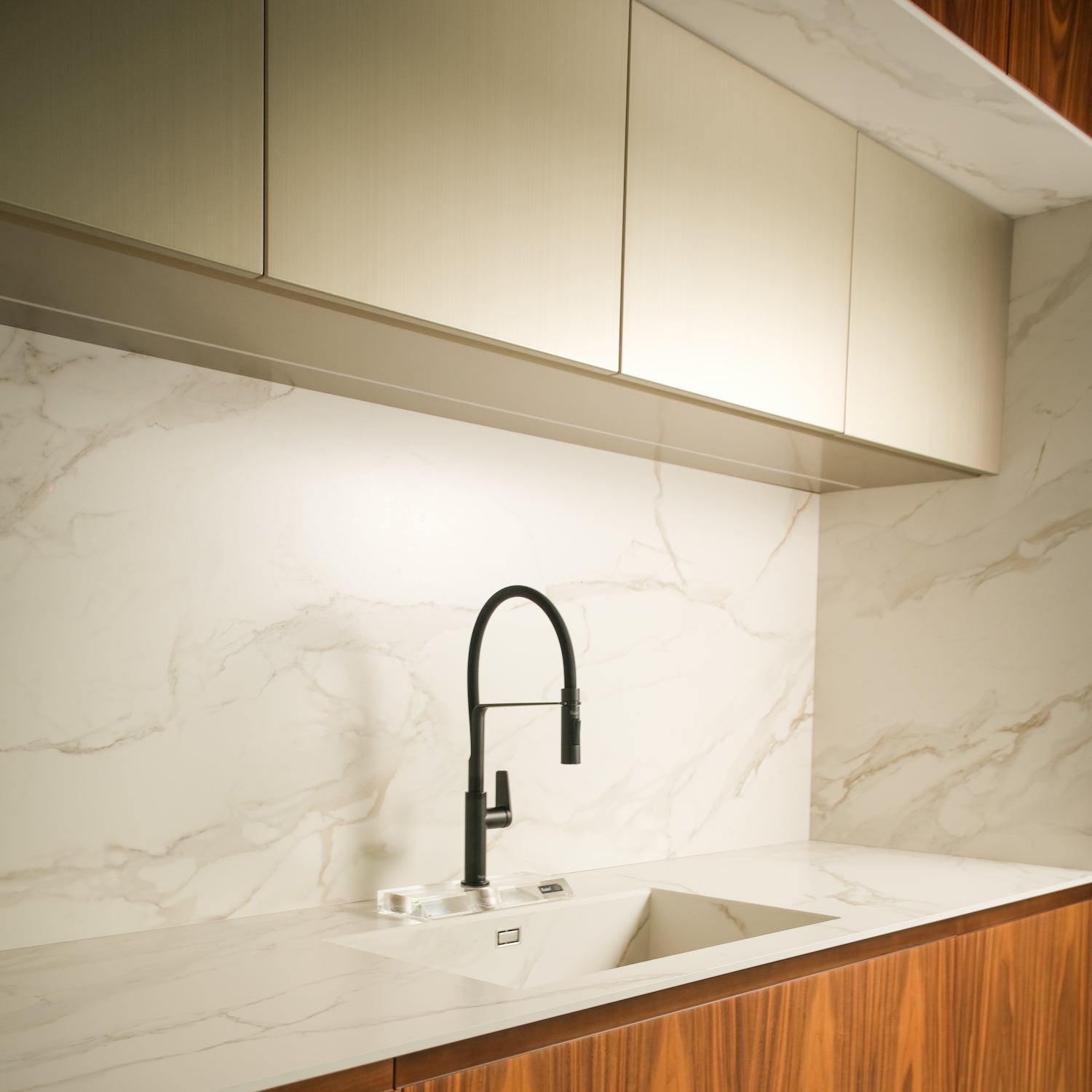 TM Italia Kitchen + Island with integrated appliances at Archideco Interior Gallery