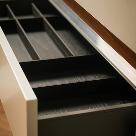 TM Italia Kitchen + Island with integrated appliances at Archideco Interior Gallery