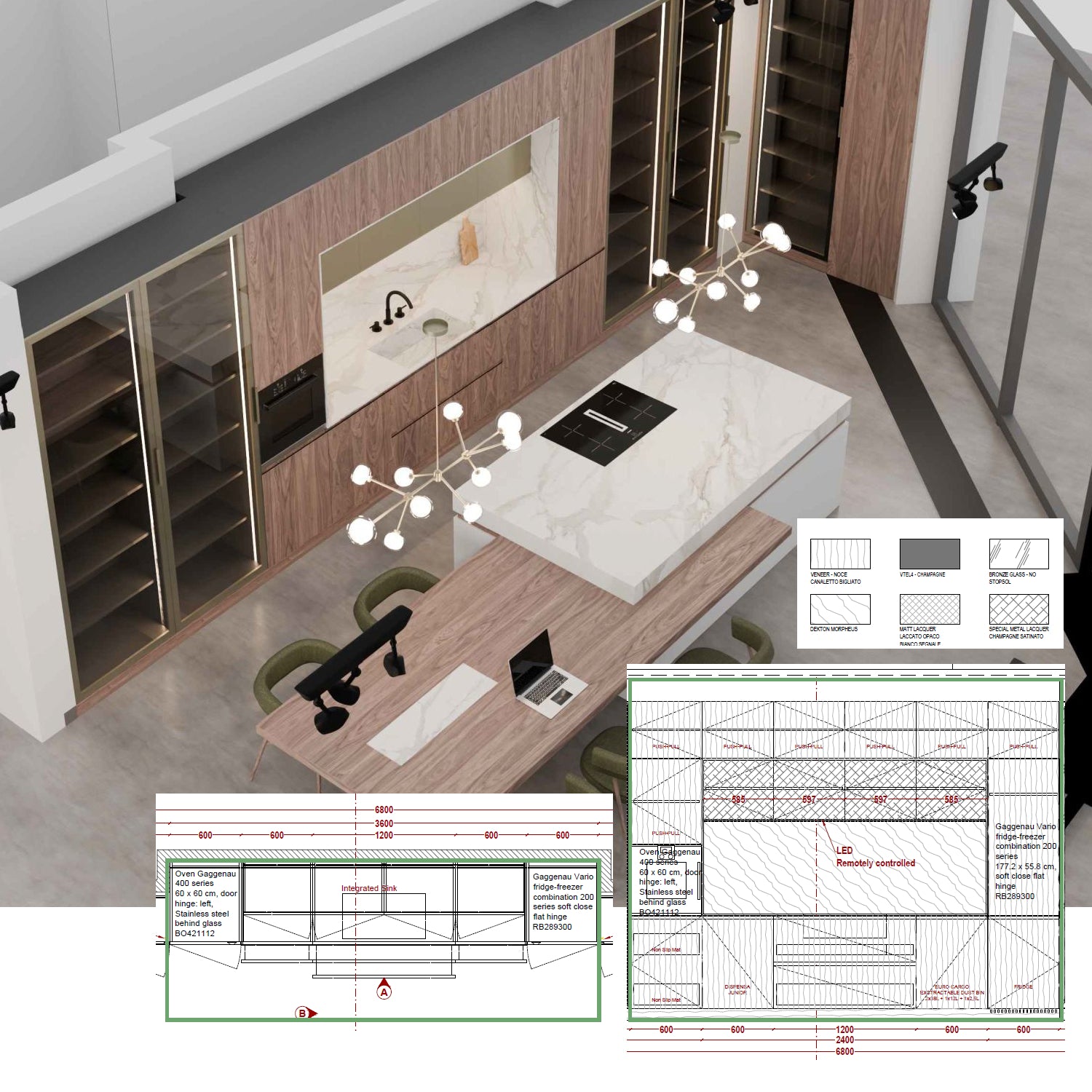 TM Italia custom made kitchen at Archideco Interior Gallery