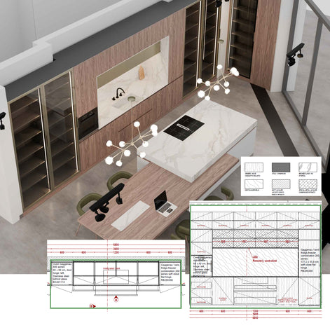 TM Italia custom made kitchen at Archideco Interior Gallery