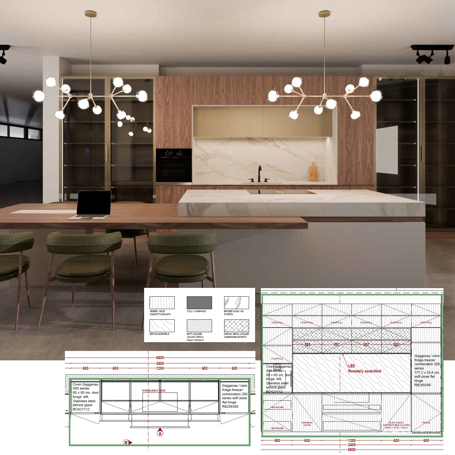 TM Italia custom made kitchen at Archideco Interior Gallery
