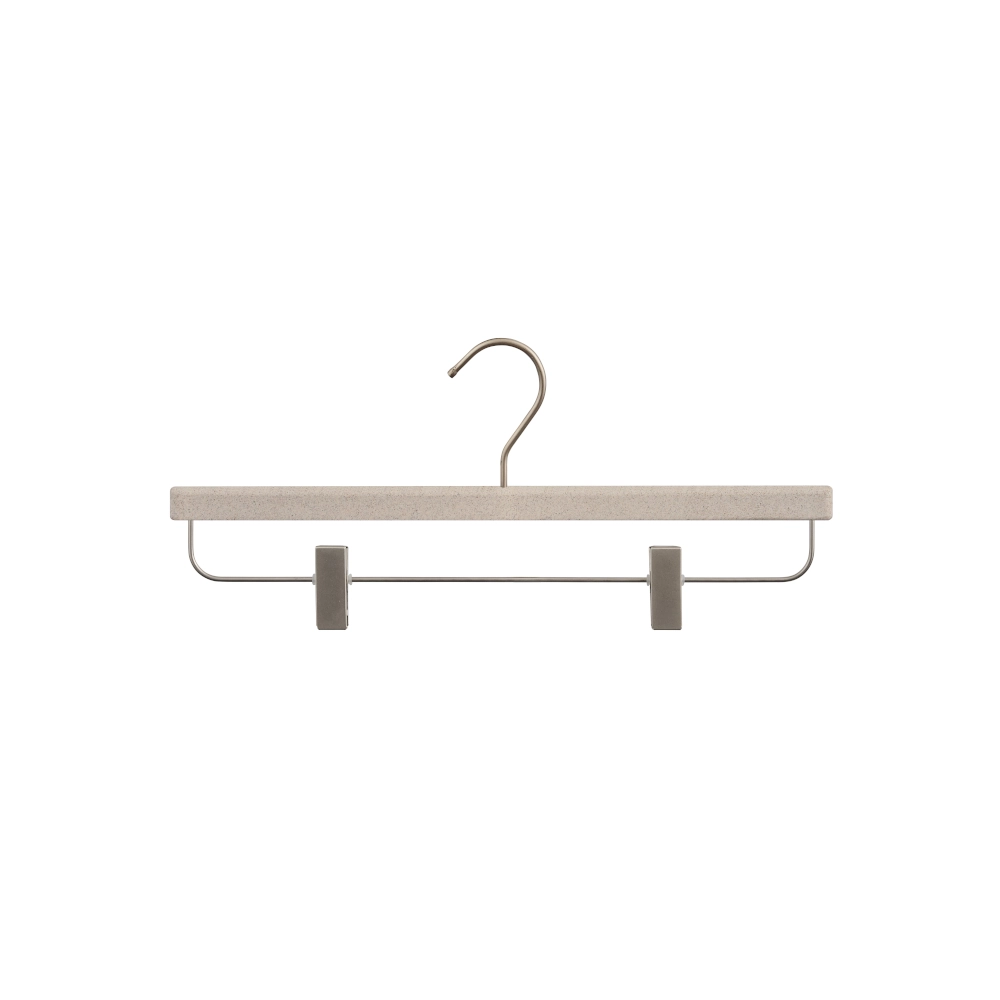 Hanger with silicone clips