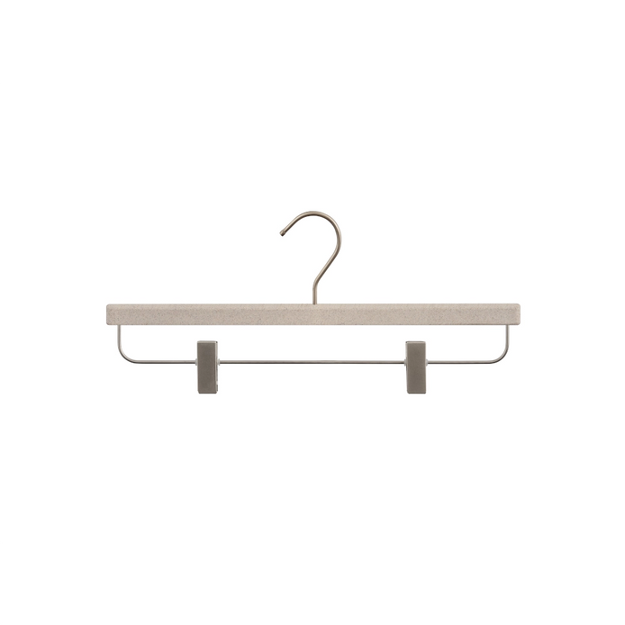 Hanger with silicone clips