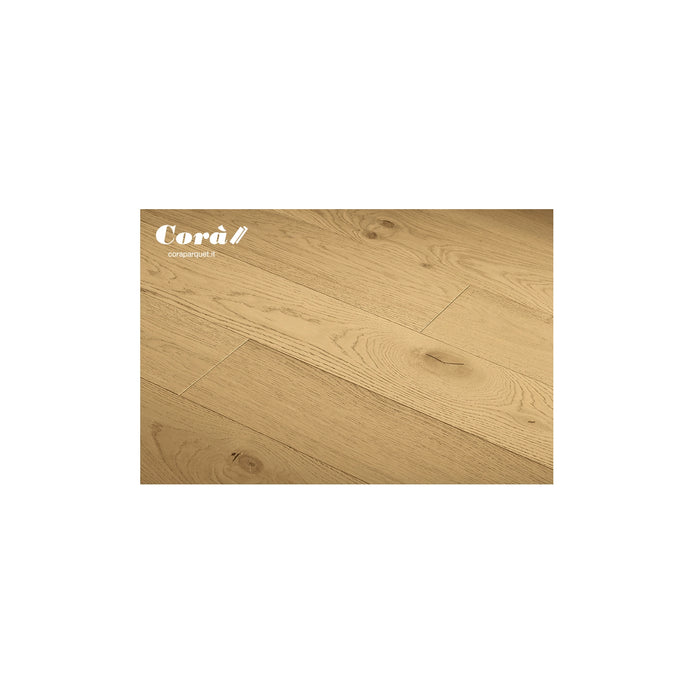 Corà Collezione 150 Argilla clay toned brushed European oak parquet with UV Oil finish from Archideco Interior Gallery, Riga.