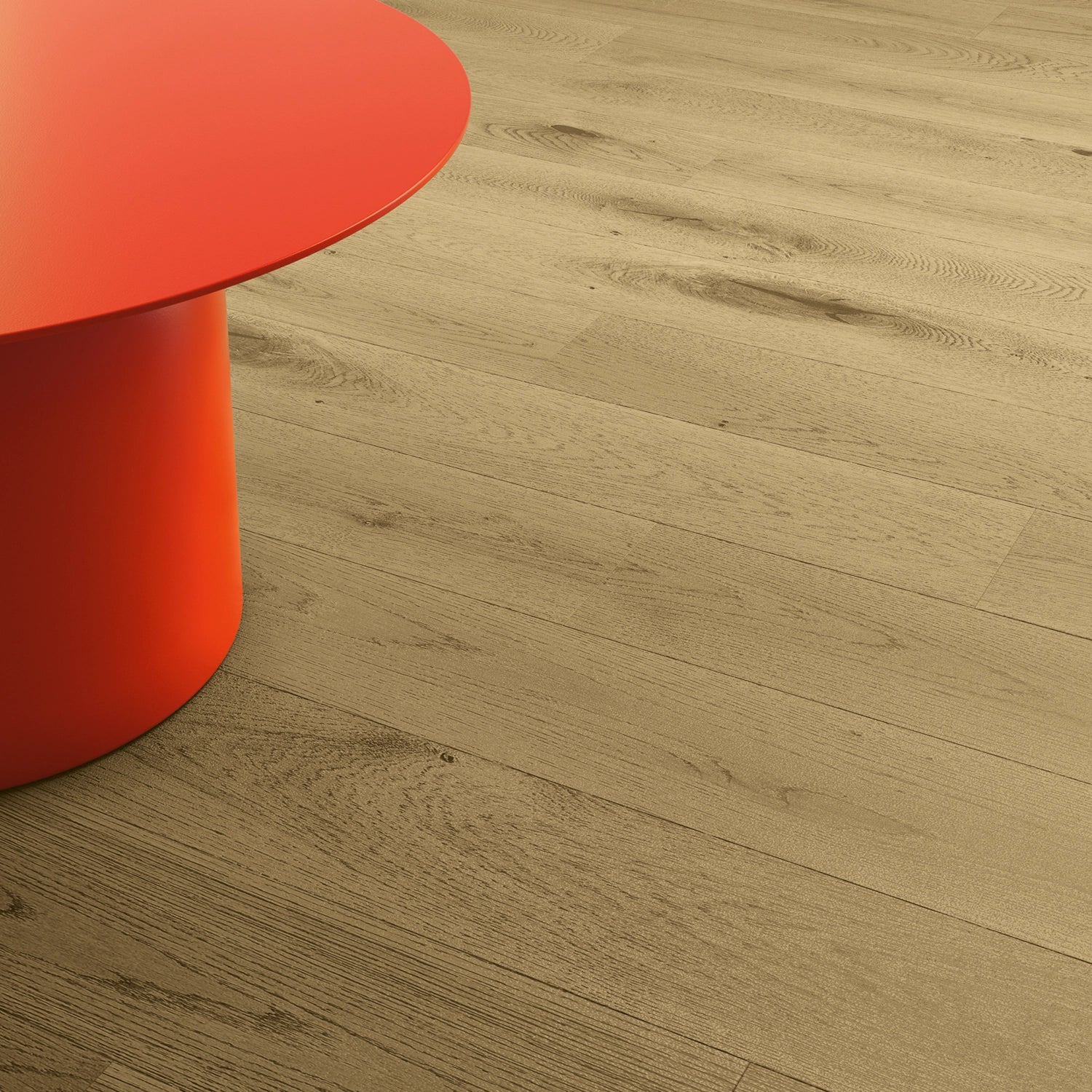 Corà Collezione 150 Argilla clay toned brushed European oak parquet with UV Oil finish from Archideco Interior Gallery, Riga.