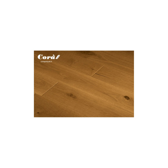 Corà Collezione 150 Brandy brushed European oak parquet with UV Oil finish from Archideco Interior Gallery, Riga.