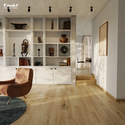 Corà Collezione 150 Naturale warm brushed European oak parquet with UV Oil finish from Archideco Riga