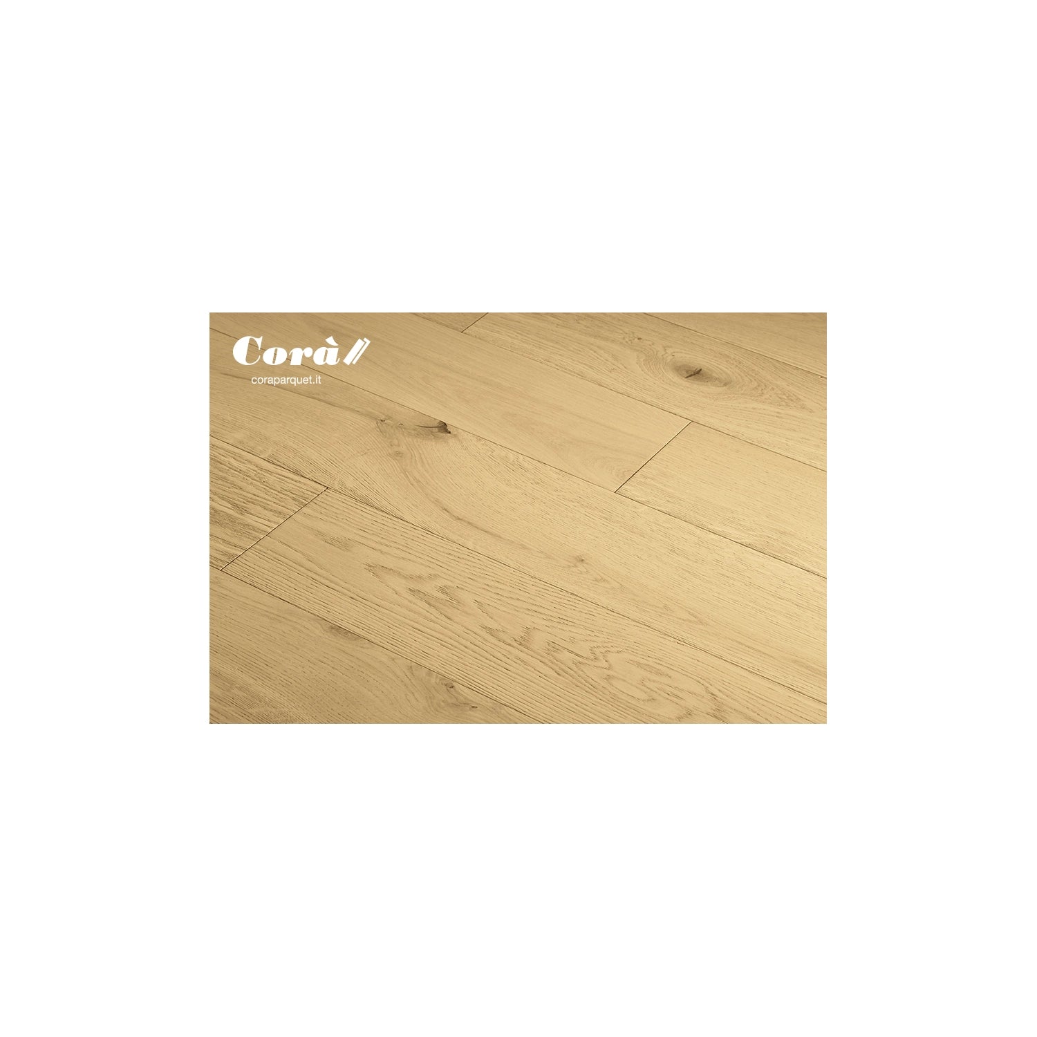 Corà Collezione 150 Soft Touch light brushed European oak parquet with UV Oil finish at Archideco Riga