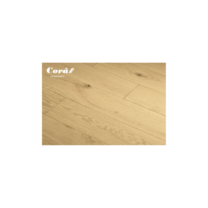 Corà Collezione 150 Soft Touch light brushed European oak parquet with UV Oil finish at Archideco Riga